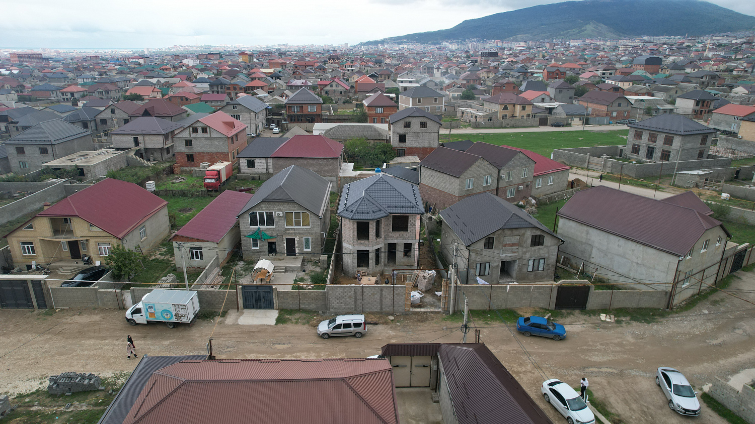 Строительство двухэтажного дома 190 м² в п. Семендер