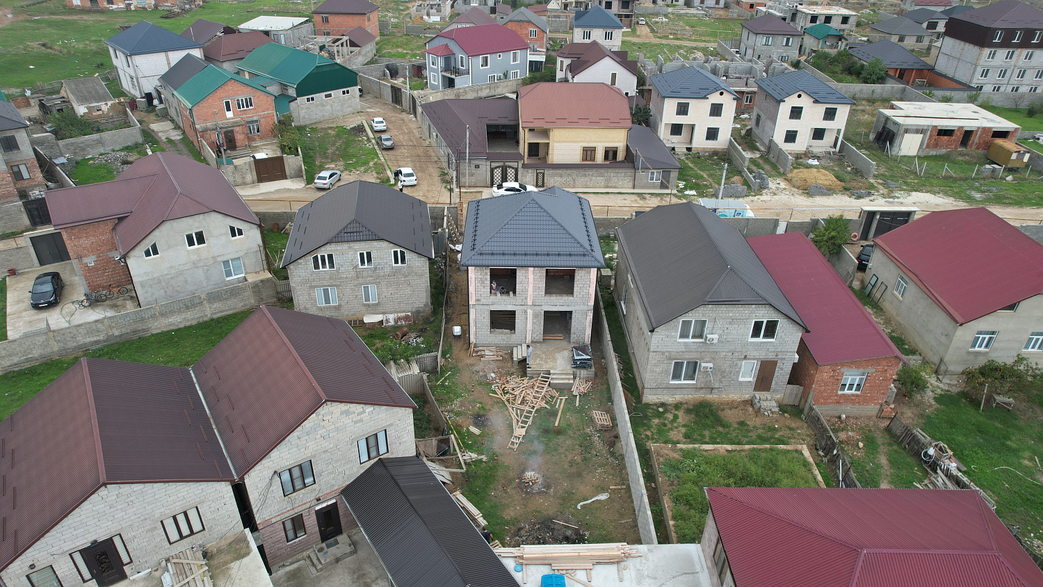 Строительство двухэтажного дома 190 м² в п. Семендер