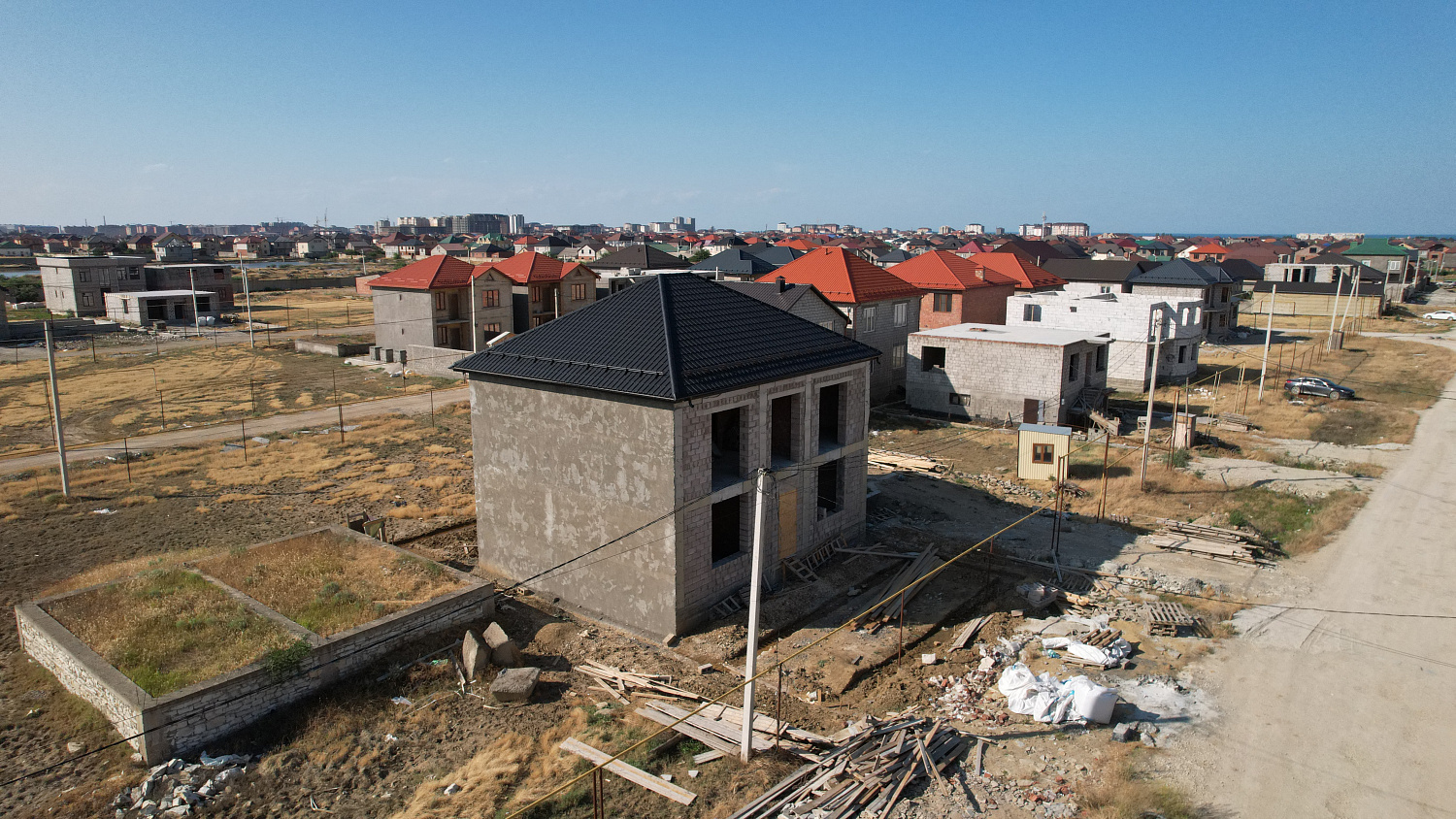 Строительство двухэтажного дома площадью 220 м² в п. Хушет