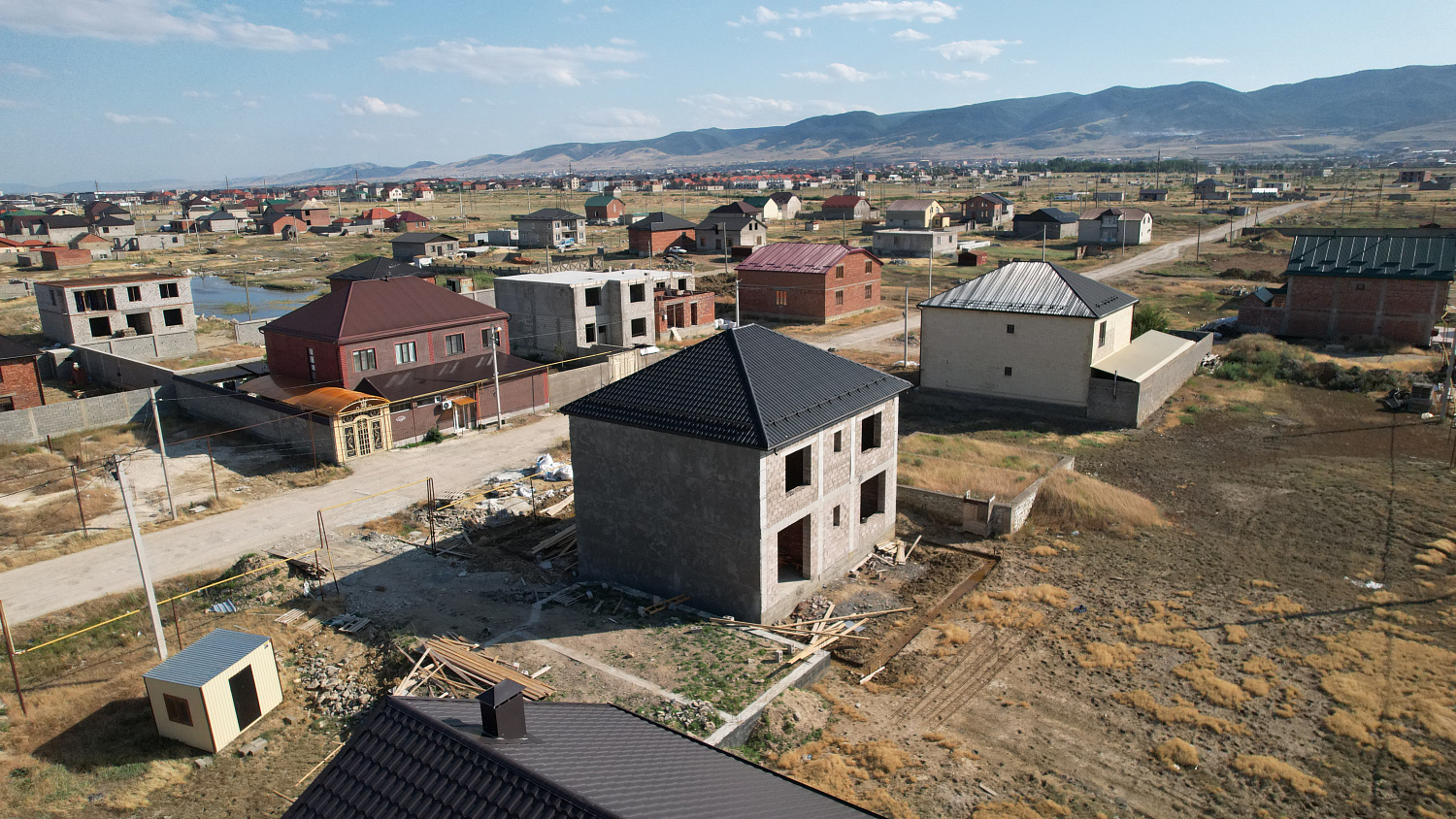 Строительство двухэтажного дома площадью 220 м² в п. Хушет