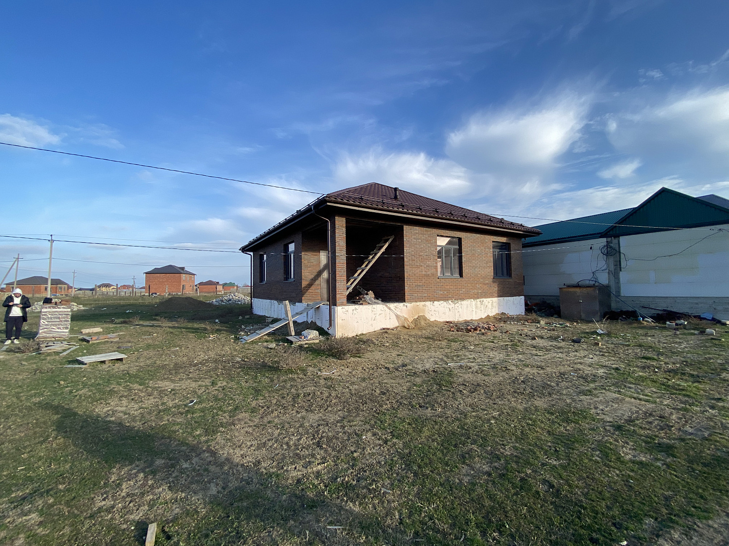 Строительство одноэтажного дома 132 м² в п. Караман